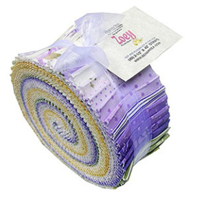 Lavender Yellow Green Jelly Roll Fabric For Sewing